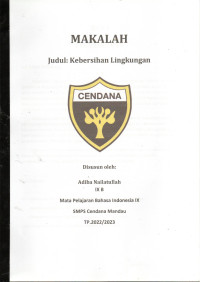 Makalah Kebersihan Lingkungan