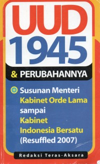 UUD 1945 & Perubahannya